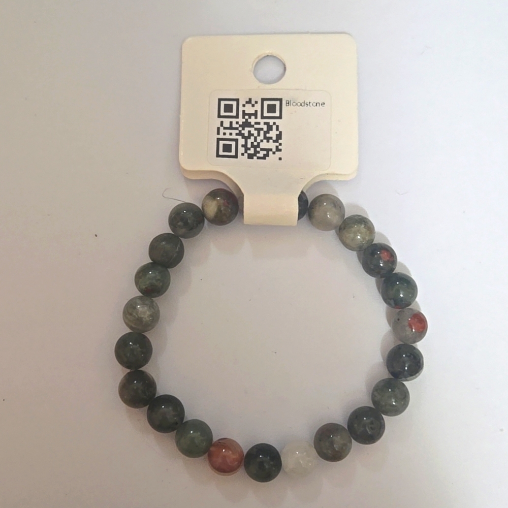 Bloodstone Gem Stone Bracelet